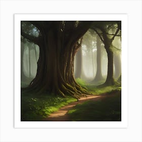 Enigmatic Woodland Art Print