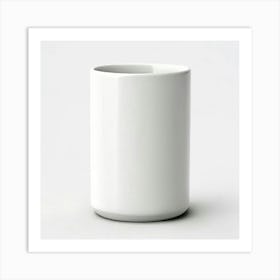 White Coffee Mug 11 Art Print