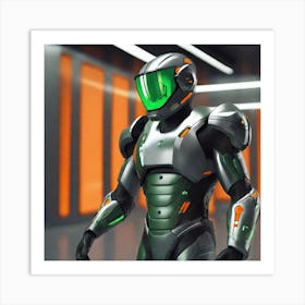 Futuristic Robot 30 Art Print