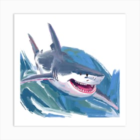 Great White Shark 08 Art Print