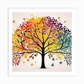 Autumn Tree Art Print