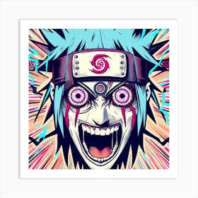 Manga Face Art Print