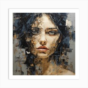 Woman'S Face 1 Art Print