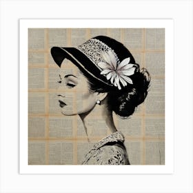 Hat Lady Art Print