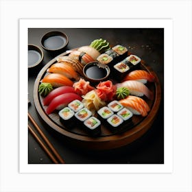 Sushi Platter Art Print