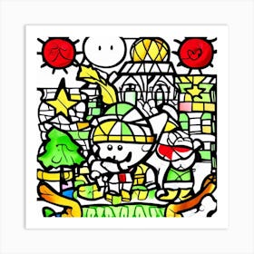 Stained Glass Art Art Print