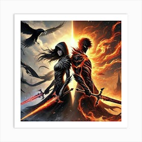 Zoya Flame And Shadow Bond 1 Art Print