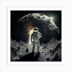 Astronaut Space Walk Art Print