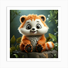 Red Panda 14 Art Print