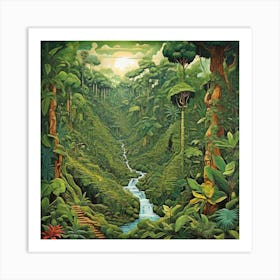 Tropical Forest Art Print