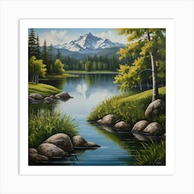 Mountain Lake 17 Art Print