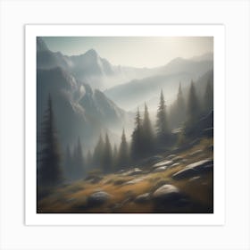 Mountain Landscape 19 Art Print