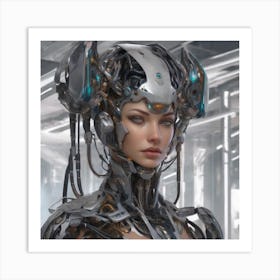 Cyborg Woman #1 Art Print