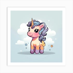 Cute Unicorn 359 Art Print