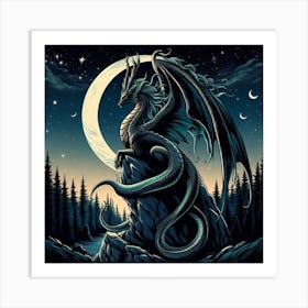 Hecates Dragon 3 Art Print