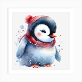 Cute Penguin Art Print