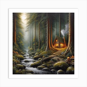 Cabin In The Woods 2 Art Print