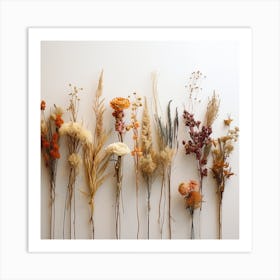 Dried Flowers Art Print