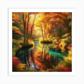 Autumn Forest 5 Art Print