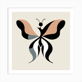 Abstract Butterfly 1 Art Print