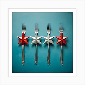 Forks And Forks Art Print