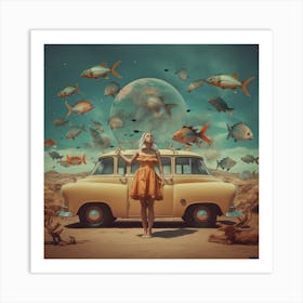 Fish In The Desert Art Print