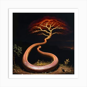 Snake Tree Art Print