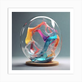 Glass Sphere Art Print