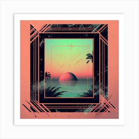 Retrowave Synthwave Art Print