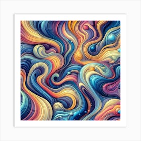 Abstract Swirls 5 Art Print