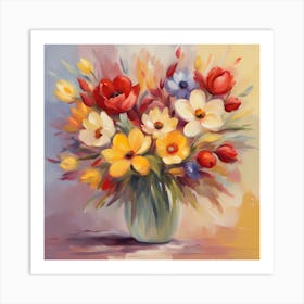 Flowers In A Vase 10 Art Print