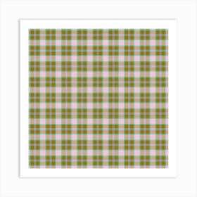 Plaid Fabric 98 Art Print