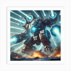 Plasma Barrage Converted Art Print