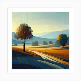 Landscape Painting 153 Art Print