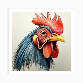 Rooster 23 Art Print