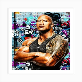 Dwayne Johnson 1 Art Print