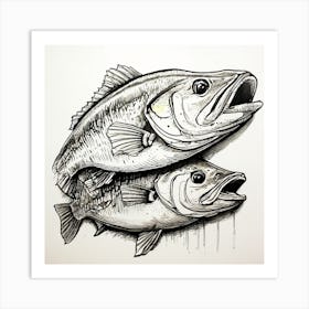 Largemouth Bass Art Print