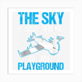 Airplane Pilot Aviation Funny Pilot Design For Men & Women Art Print