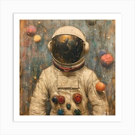 Astronaut In Space 8 Art Print