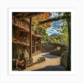 Japanese Garden Art Print