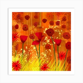 Poppy Abstract Art Print