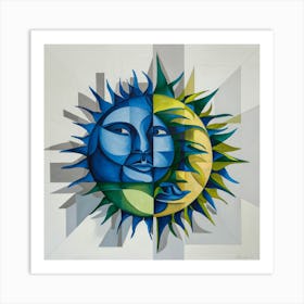 Sun And The Moon 1 Art Print