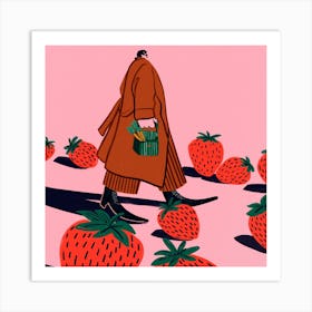 Strawberry Fields Square Art Print