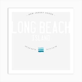 Long Beach Island New Jersey Shore Beach Waves Art Print