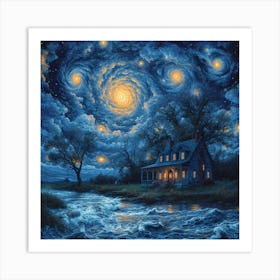 Starry Night 1 Art Print