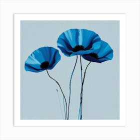 Blue Poppies 2 Art Print