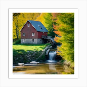 Mill In The Fall Art Print