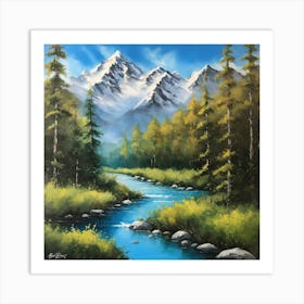 Mountain Stream 1 Art Print