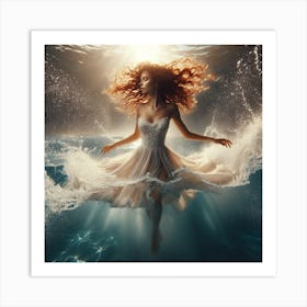Underwater Beauty 1 Art Print