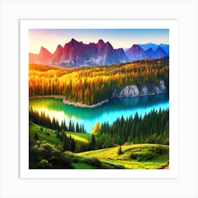 Mountain Lake 8 Art Print